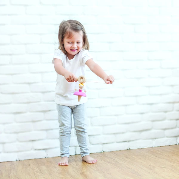 PLAN TOYS WOODEN TOY TEETOTUM BALLERINA