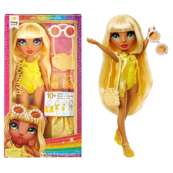 RAINBOW HIGH SWIM & STYLE FASHION DOLL SUNNY (YELLOW)