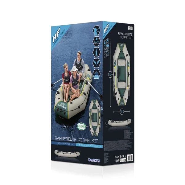 BESTWAY HYDRO-FORCE RANGER ELITE X3 ΣΕΤ ΒΑΡΚΑ RAFT 295X130X46 cm