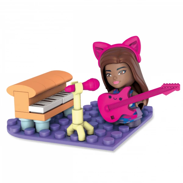 MEGA BLOKS BARBIE FIGURE WITH ACCESSORIES 25 pcs - MUSICIAN