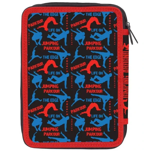 MUST DOUBLE FULL PENCIL CASE 15X5X21 cm EXTREME PARKOUR