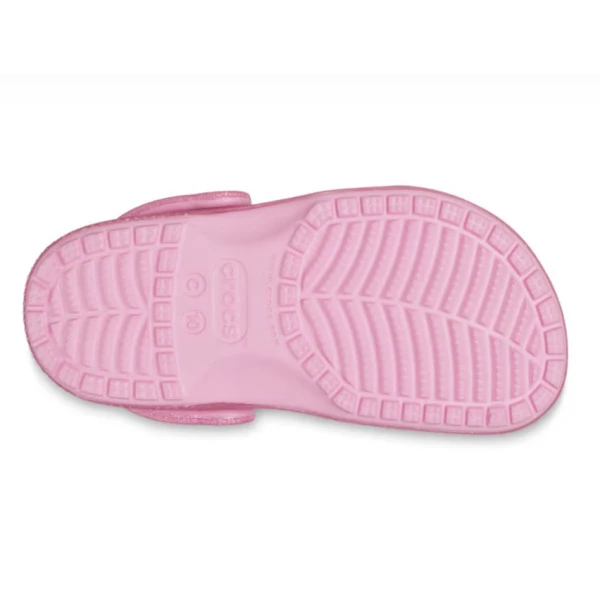 CROCS CLASSIC GLITTER CLOG T PINK TWEED GLITTER