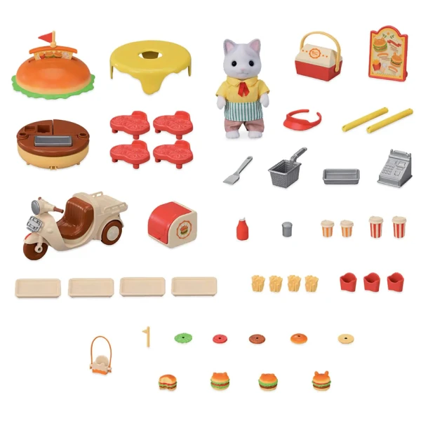 THE SYLVANIAN FAMILIES ΣΕΤ ΠΑΙΧΝΙΔΙΟΥ HAMBURGER STAND