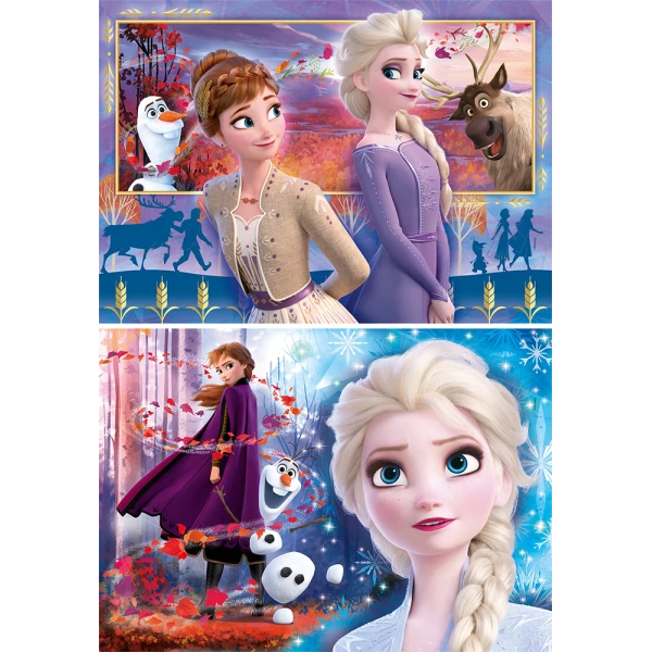CLEMENTONI ΠΑΙΔΙΚΟ ΠΑΖΛ SUPER COLOR FROZEN 2 2X60 ΤΜΧ