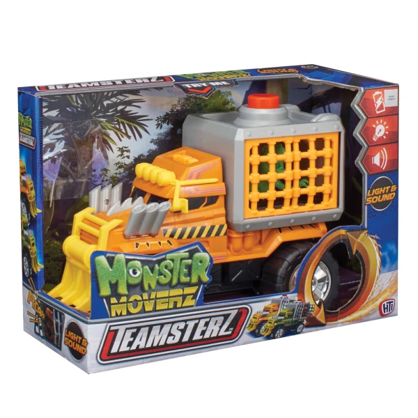 TEAMSTERZ MONSTER MOVERZ ΑΠΟΔΡΑΣΗ ΔΕΙΝΟΣΑΥΡΟΥ ΟΧΗΜΑ ΜΕ ΦΩΤΑ ΚΑΙ ΗΧΟΥΣ ΓΙΑ 3+ ΧΡΟΝΩΝ - 2 ΧΡΩΜΑΤΑ