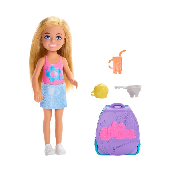 BARBIE FAMILY & FRIENDS DOLL CHELSEA WITH BACKPACK