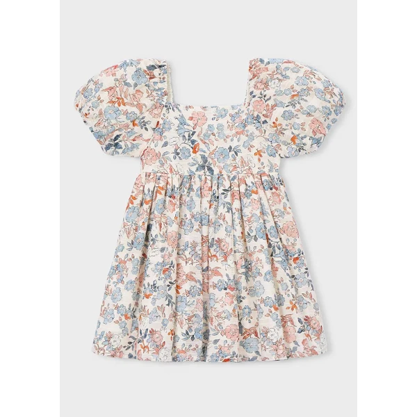 MAYORAL DRESS WITH PRINTS SALMON 