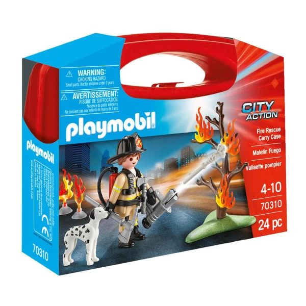 PLAYMOBIL CITY ACTION FIRE RESCUE CARRY CASE
