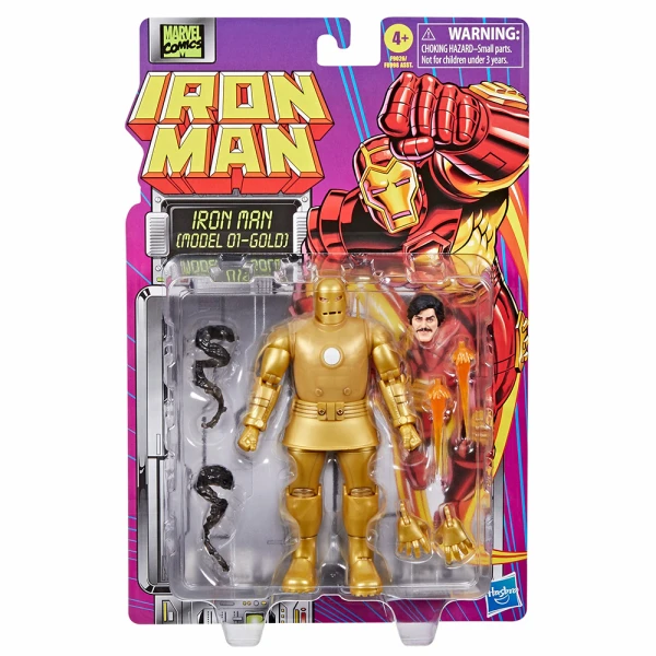 MARVEL LEGENDS RETRO IRON MAN ΣΥΛΛΕΚΤΙΚΗ ΦΙΓΟΥΡΑ 15 εκ. - IRON MAN (MODEL 1 GOLD)
