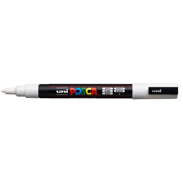 POSCA ΜΑΡΚΑΔΟΡΟΣ PC-3M 0.9-1.3mm - ΑΣΠΡΟ