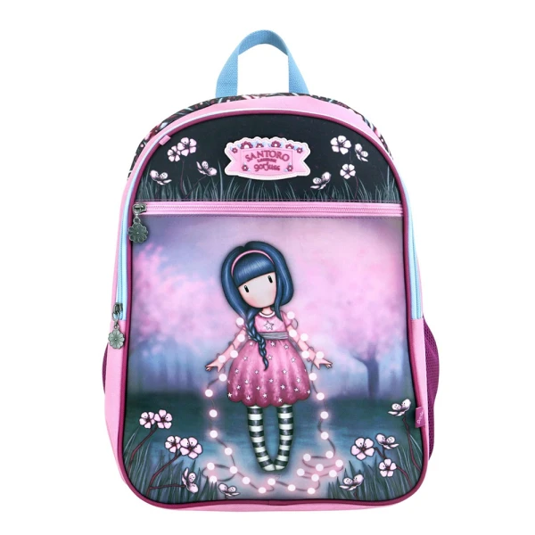 SANTORO GORJUSS CLASSIC ΤΣΑΝΤΑ ΠΛΑΤΗΣ FAIRY DUSK (PINK DRESS)