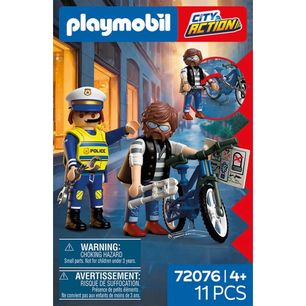 PLAYMOBIL ΑΣΤΥΝΟΜΙΚΟΣ ΚΑΙ ΚΛΕΦΤΗΣ ΠΟΔΗΛΑΤΩΝ