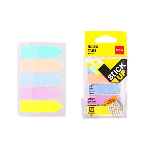 DELI  STICK UP BOOKMARKS 5*20 SHEETS 43X11 cm