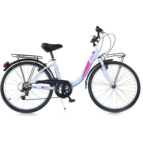 DINO BIKES ΠΟΔΗΛΑΤΟ 24\'\' CITY SUMMERTIME VENERE 6V ΛΕΥΚΟ