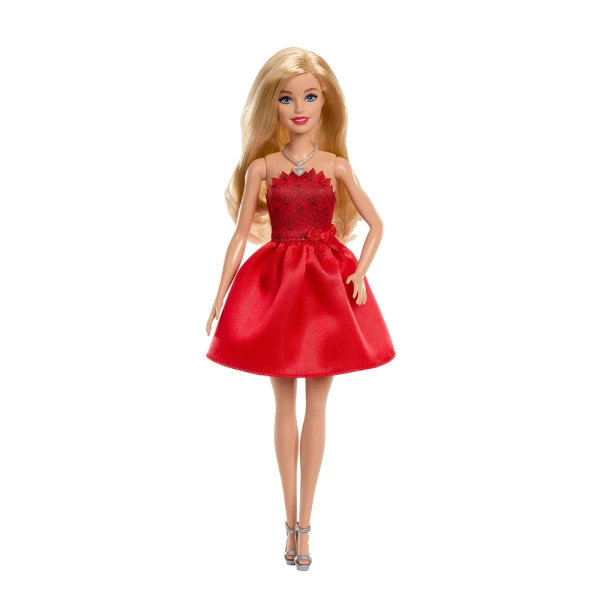 BARBIE ΚΟΥΚΛΑ ΜΕ ΚΟΚΚΙΝΟ ΦΟΡΕΜΑ - MATTEL 80 ΧΡΟΝΙΑ