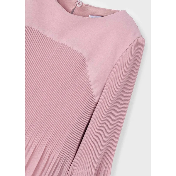 MAYORAL DRESS PLEATED SOFT PINK