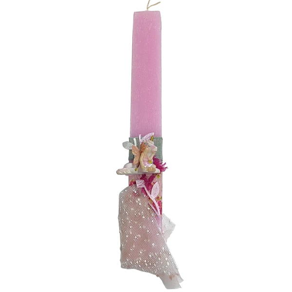 UNIKER HANDMADE CANDLE LIGHT PINK FAIRY UNICORN - 3 DESIGNS