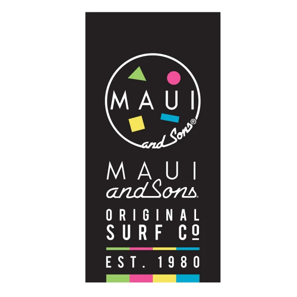 KIDS BEACH TOWEL MICROFIBER 70X140 cm MAUI & SONS 