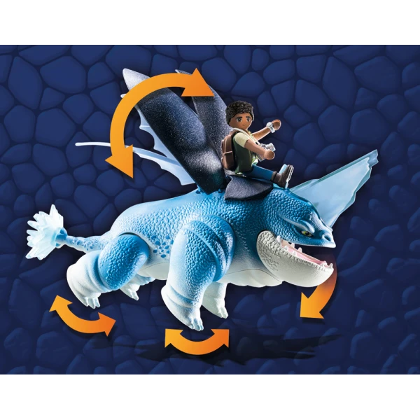 PLAYMOBIL DRAGONS THE NINE REALMS PLOWHORN & D\'ANGELO