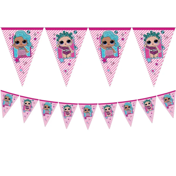 TRIANGLE GARLAND 9 FLAGS LOL GLITTERATI