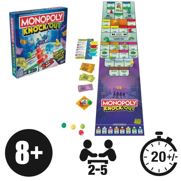 BOARD GAME MONOPOLY KNOCKOUT