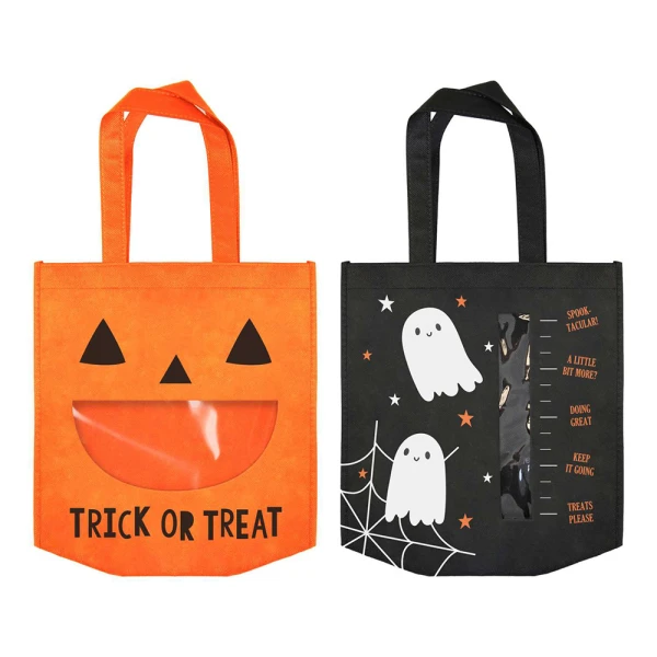 HALLOWEEN ΤΣΑΝΤΑ 28Χ30 εκ. ΜΕ ΠΑΡΑΘΥΡΟ - 2 ΣΧΕΔΙΑ