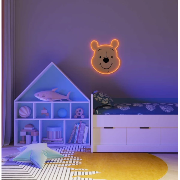 YELLOWPOP ILLUMINATED DECORATIVE DISNEY WINNIE FACE