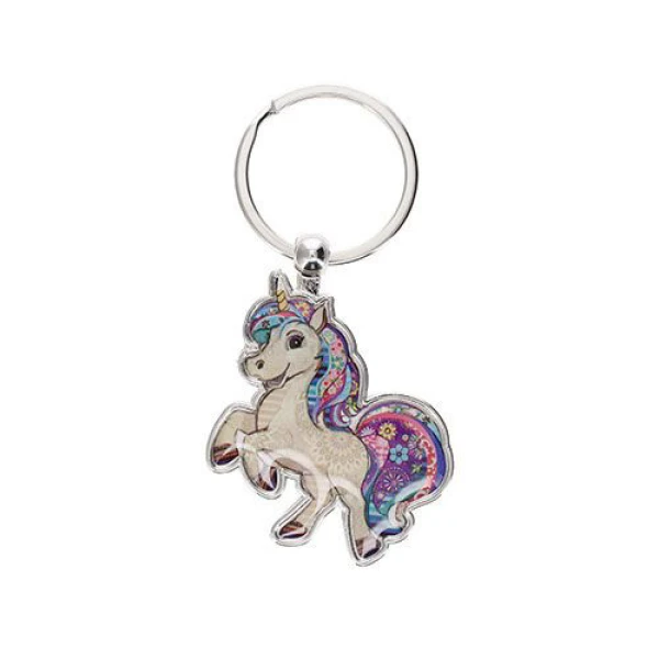 KIUB KOOK METAL KEYCHAIN ​​IN UNICORN SHAPE