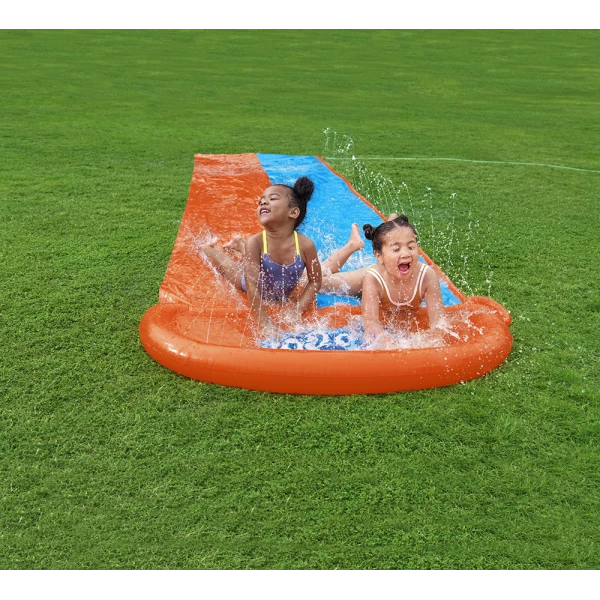 BESTWAY H2OGO! INFLATABLE DOUBLE SLIDE 4.88m