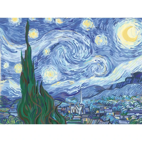 RAVENSBURGER PAINT BY NUMBERS CREART CANVAS VAN GOGH