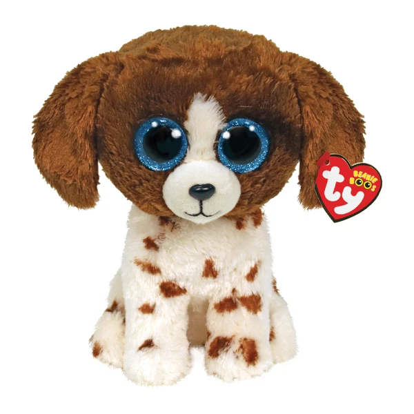 TY BEANIE BOOS ΧΝΟΥΔΩΤΟ ΣΚΥΛΑΚΙ ΚΑΦΕ ΑΣΠΡΟ ΠΙΤΣΙΛΩΤΟ 23 ΕΚ.