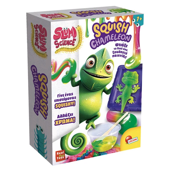 LISCIANI SLUMI SCIENCE POCKET SQUISH CHAMELEON