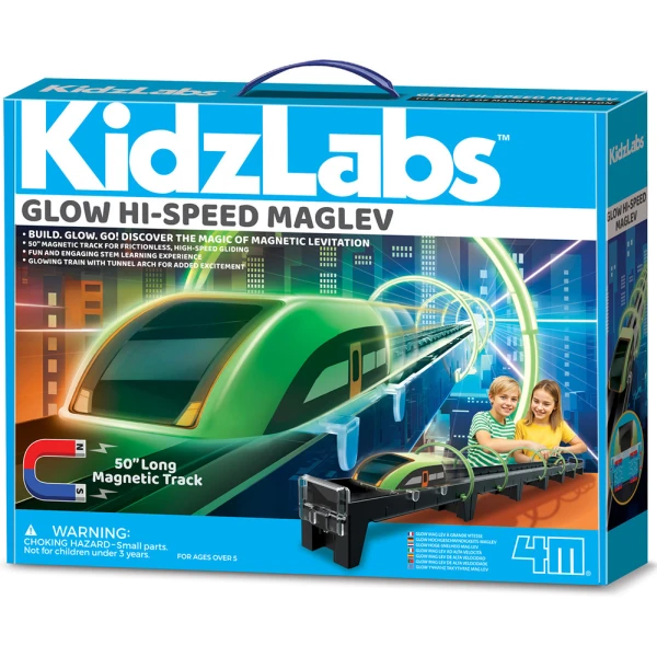 4M KIDZLABS ΛΑΜΠΕΡΟ ΤΡΕΝΟ ΥΨΗΛΗΣ ΤΑΧΥΤΗΤΑΣ MAGLEV
