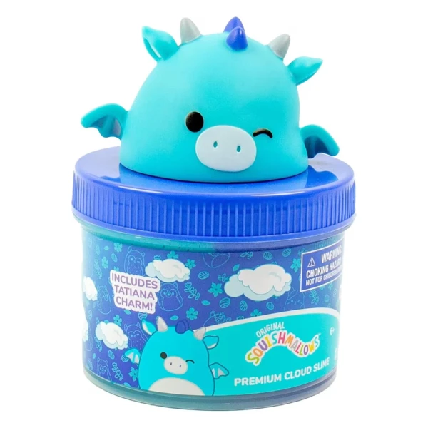 SQUISHMALLOWS SCENTED CLOUD SLIME WITH TOPPER IN JAR W1 - TATIANA THE DRAGON