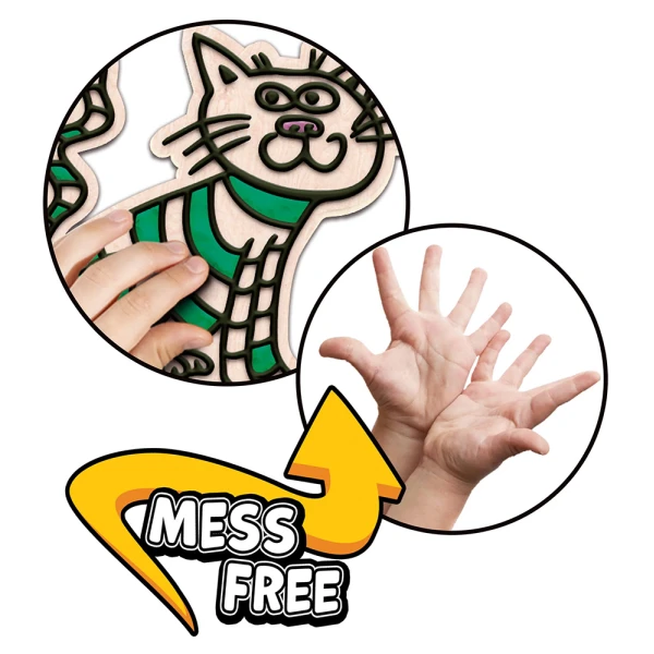 SPLAT PLANET MESS-FREE PAINT KIT WITH CLAY CATS