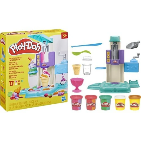 PLAY-DOH ΣΕΤ ΠΑΙΧΝΙΔΙΟΥ RAINBOW SWIRL ICE CREAM