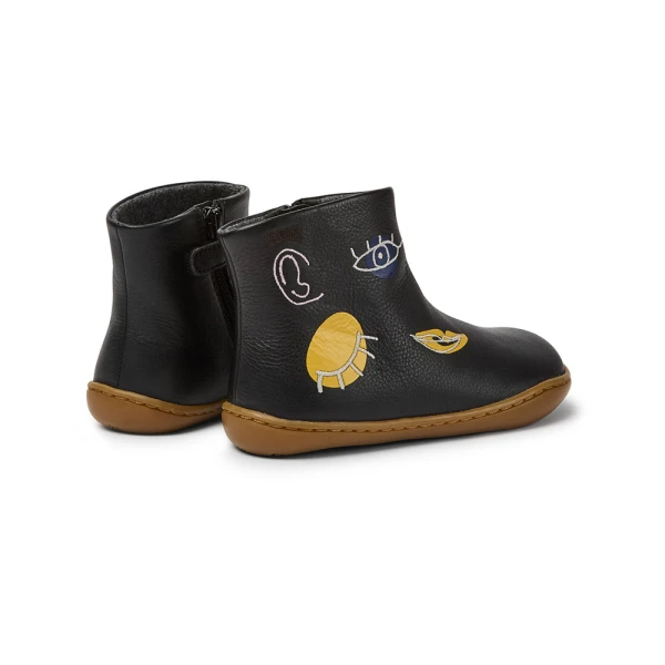 CAMPER ΠΑΙΔΙΚΟ ΜΠΟΤΑΚΙ UNISEX No 25-27 SURREAL FACE/PATH ΜΑΥΡΟ