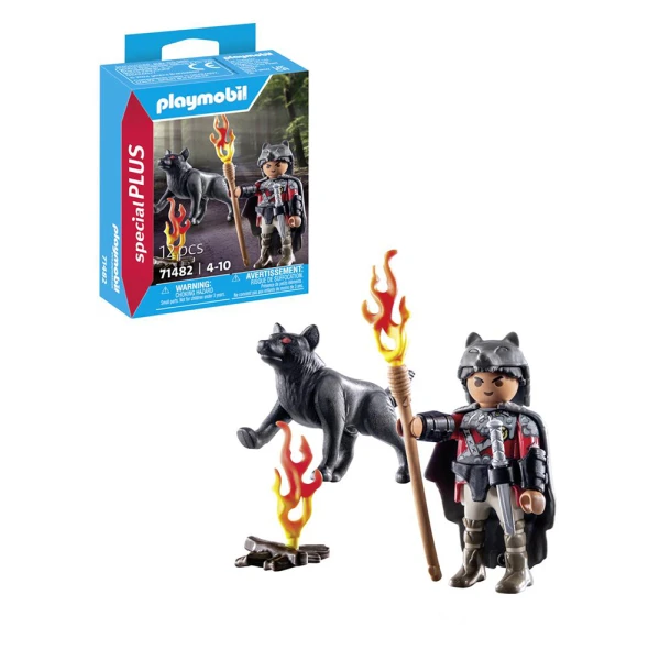 PLAYMOBIL SPECIAL PLUS ΠΟΛΕΜΙΣΤΗΣ ΜΕ ΛΥΚΟ