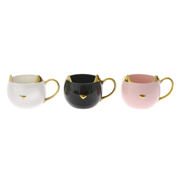 DESIGN ANIMALS CERAMIC MUG 10.5X9 cm - 3 COLOURS