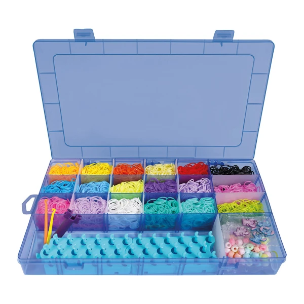PLEXI-FLEXI STITCH LARGE CASE WITH 4500 LOOMS & 100 CHARMS
