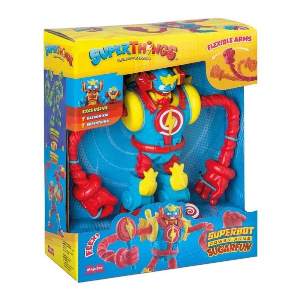 SUPERTHINGS SUPERBOT POWER ARMS WITH SUGARFUN FIGURES FOR AGES 4+
