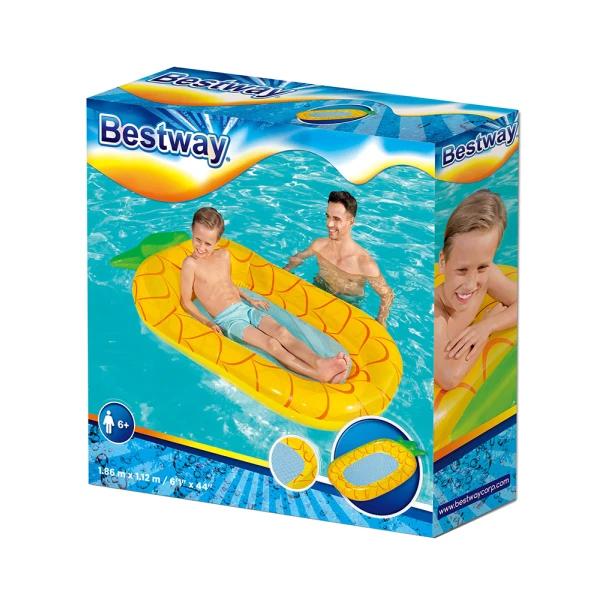 BESTWAY INFLATABLE SWEET SUMMER LOUNGE 186X112 cm PINEAPPLE