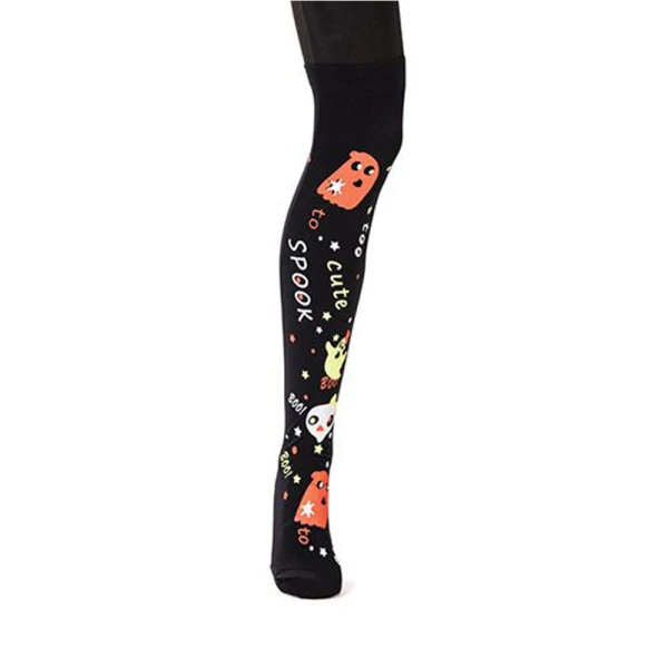 CARNIVAL ACCESSORY SOCKS WITH GHOSTS AND SKULLS