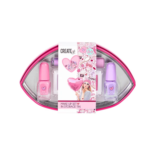 CREATE IT! LOVE KIDS MAKEUP SET IN METAL CASE
