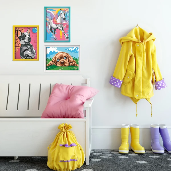 PAINT & FRAME ΖΩΓΡΑΦΙΖΩ ΜΕ ΑΡΙΘΜΟΥΣ LOVING PUPPY ΓΙΑ ΗΛΙΚΙΕΣ 9+ ΧΡΟΝΩΝ
