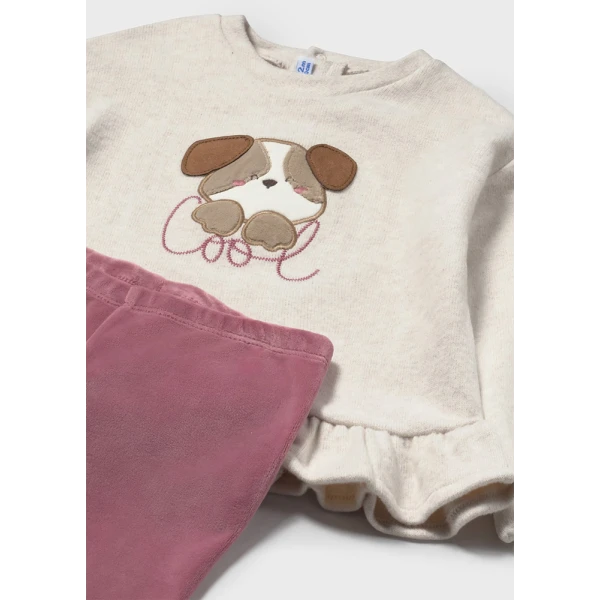 MAYORAL SET LEGGINGS SWEATSHIRT PINK 