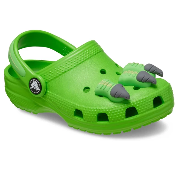 CROCS CLASSIC I AM DINOSAUR CLOG T GREEN SLIME