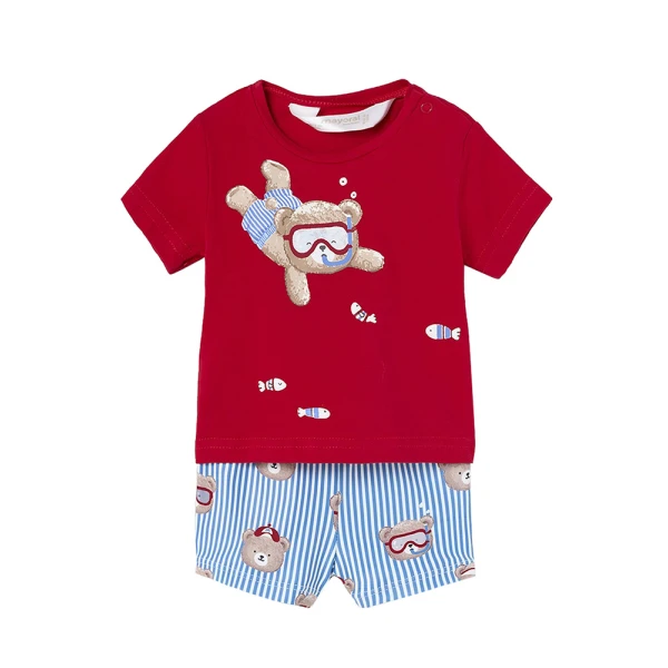MAYORAL SET SWIMSUIT RED