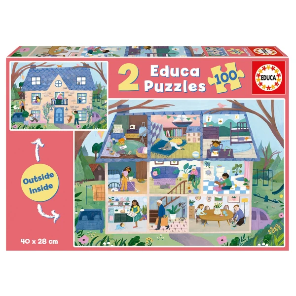 EDUCA ΠΑΖΛ 2X100 τεμ. ΣΠΙΤΙ ΜΕΣΑ/ΕΞΩ