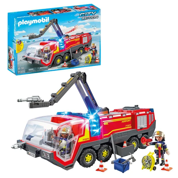 PLAYMOBIL CITY ACTION ΠΥΡΟΣΒΕΣΤΙΚΟ ΟΧΗΜΑ ΜΕ ΦΩΤΑ, ΗΧΟ ΚΑΙ ΠΥΡΟΣΒΕΣΤΙΚΟ ΚΑΝΟΝΙ